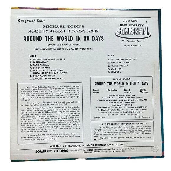 RARE VICTOR YOUNG AROUND THE WORLD IN 80 DAYS LP SOUNDTRACK VINYL RECORD - Picture 2 of 12